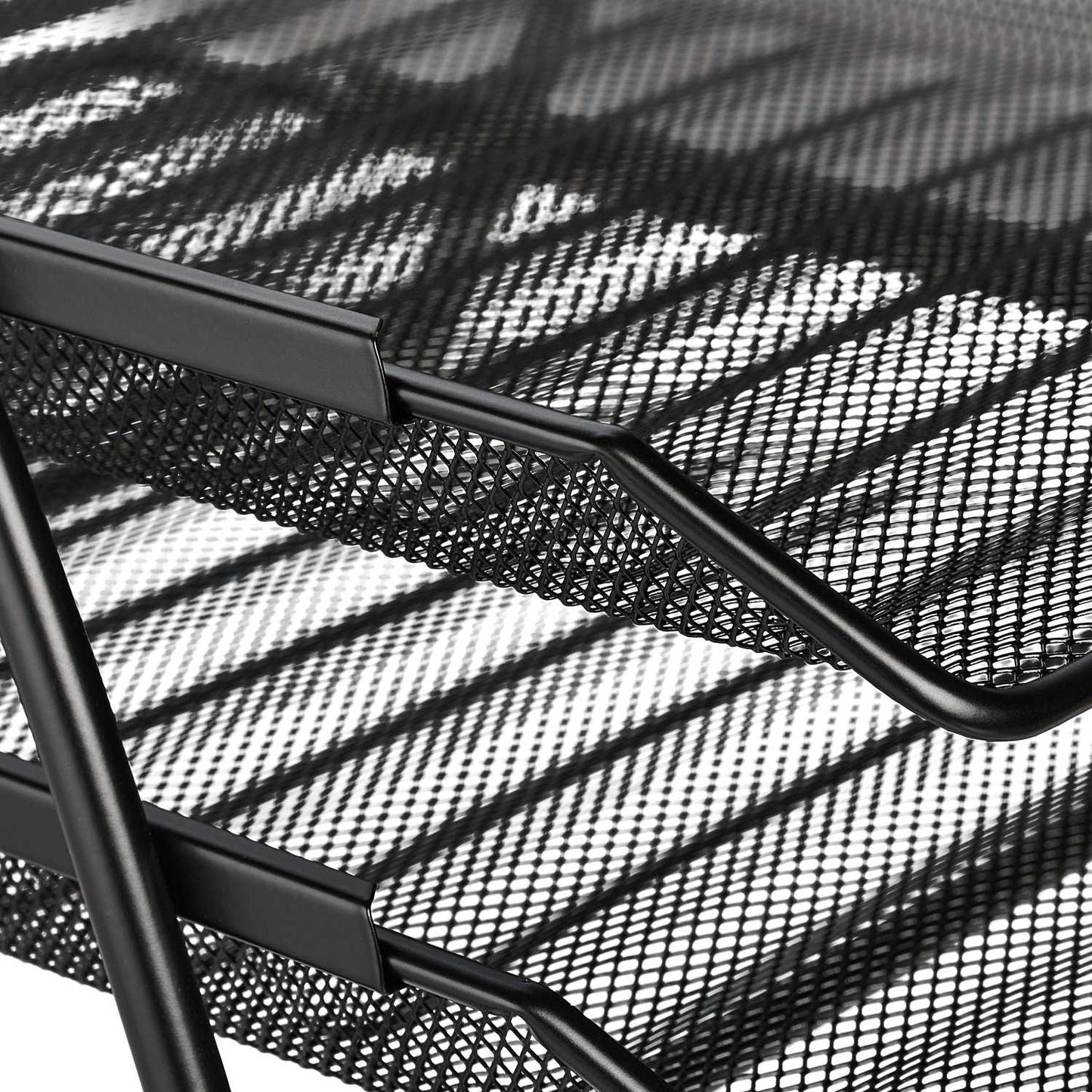 <p>Stylish paper tray enhances workspace organization with efficient document storage. Keep your desk tidy with this modern, robust metal frame and trendy mesh design, offering easy access to A4 documents.</p>

<ul>
<li>Organize efficiently with two spaci