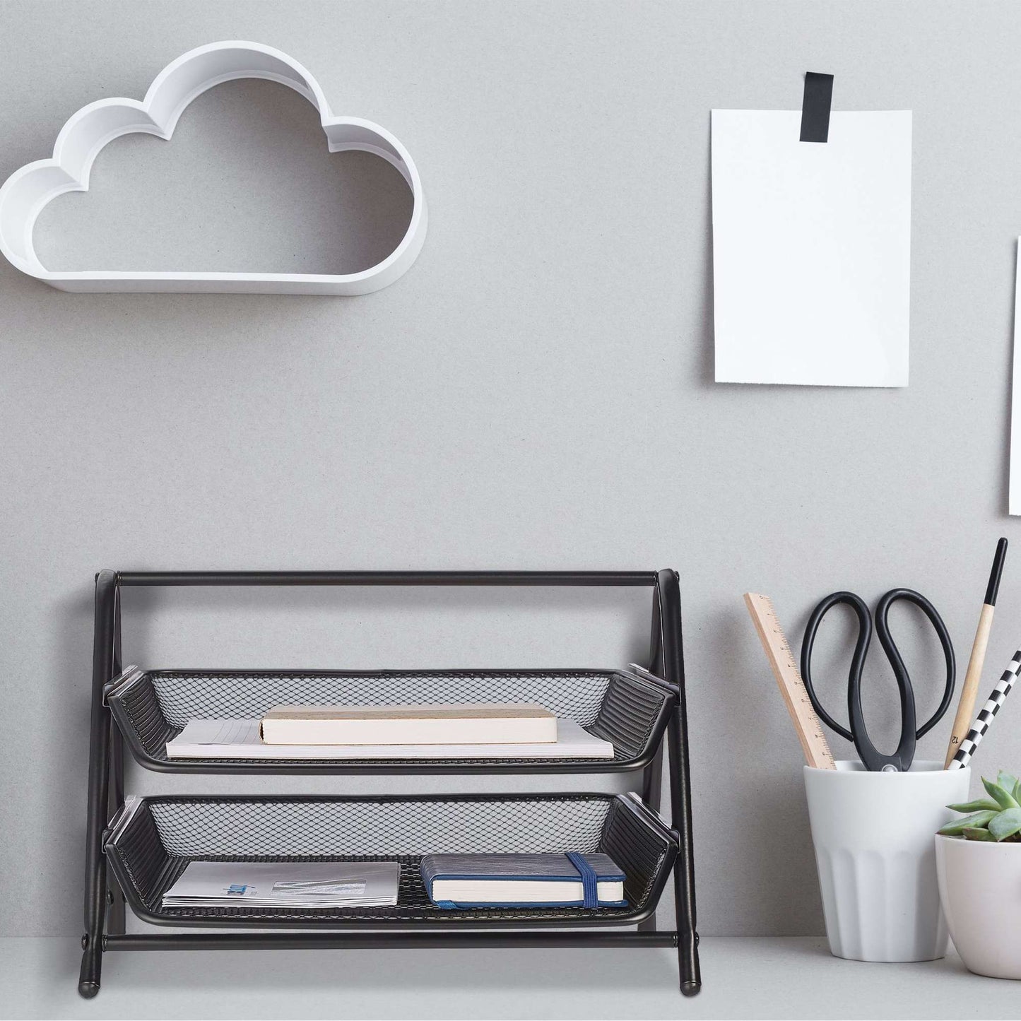 Document compartment with 2 compartments