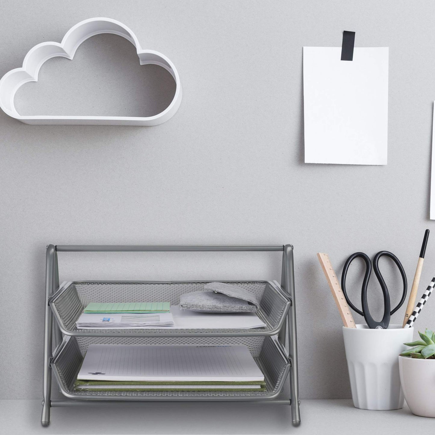 Document compartment with 2 compartments