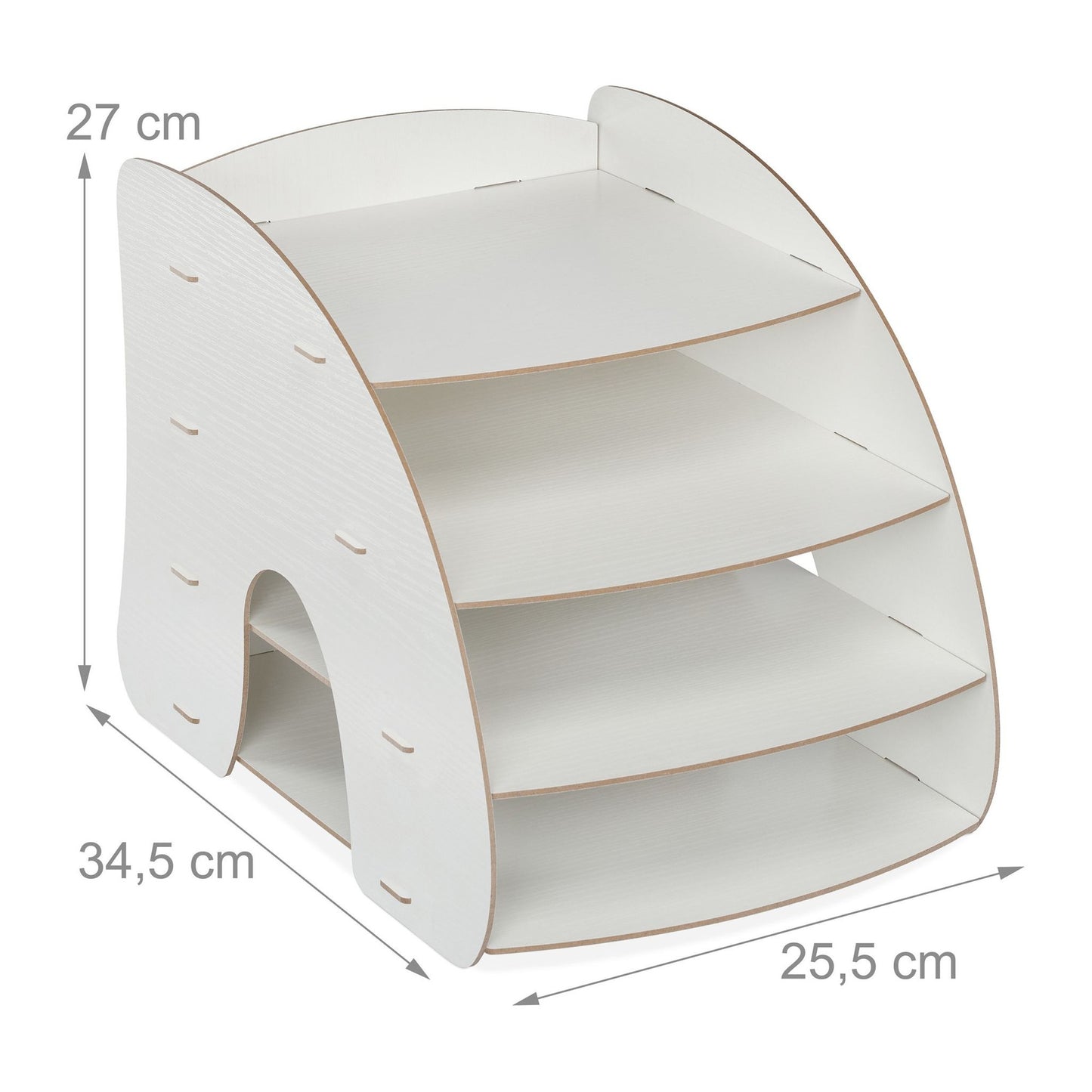 Document compartment with 4 compartments