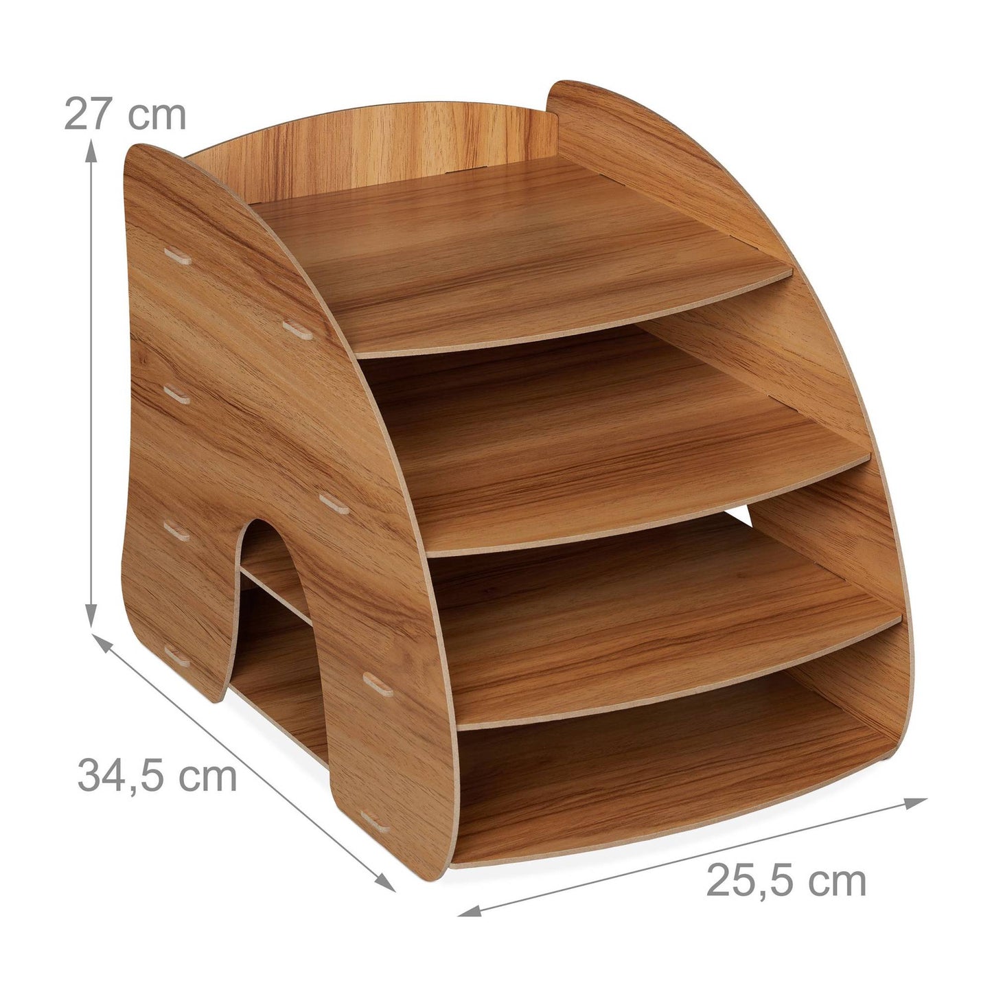 Document compartment with 4 compartments