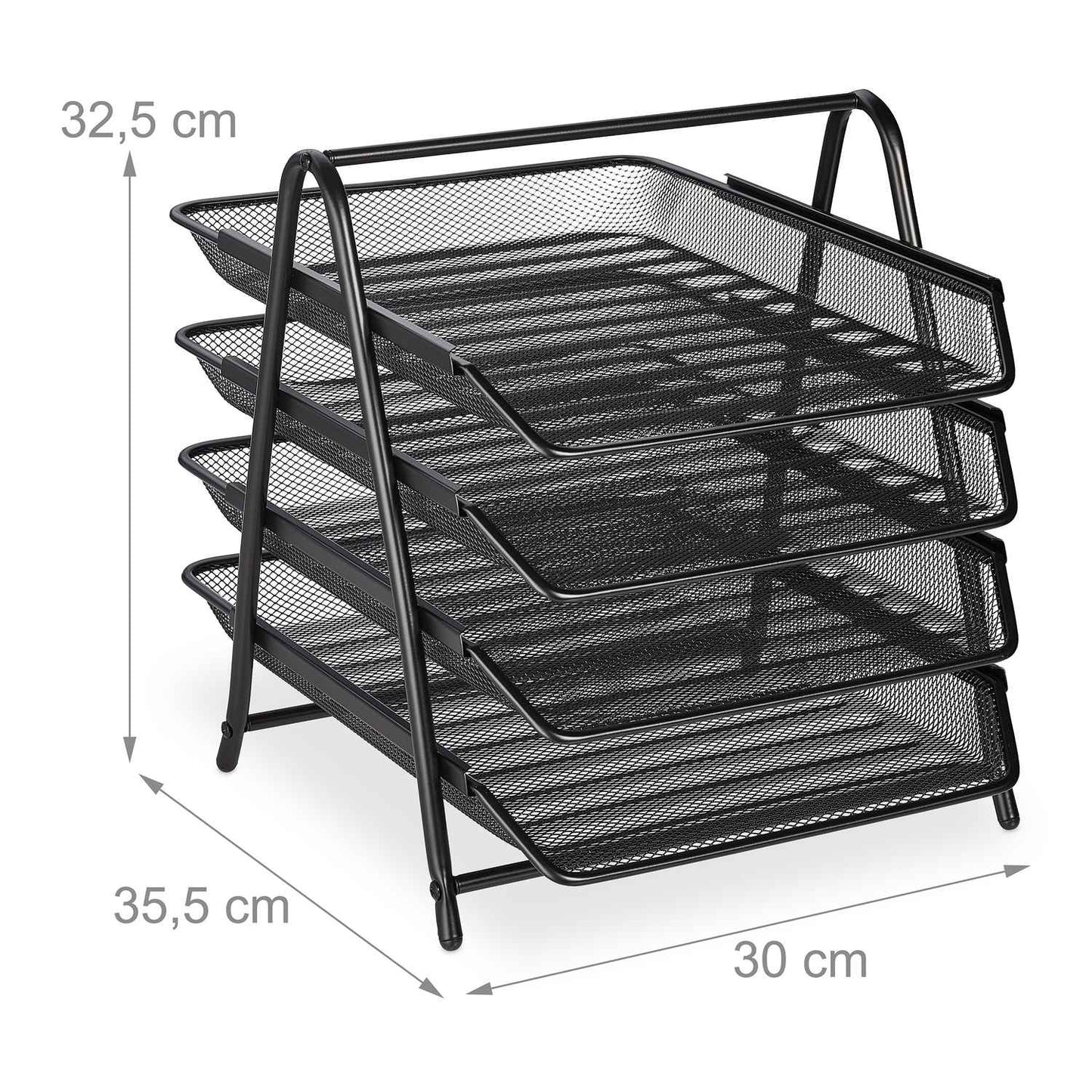 <p>Organize your workspace with our stylish paper tray, designed for everyday use. This document organizer efficiently stores A4 papers, enhancing both functionality and aesthetics in any office setting.</p>

<ul>
<li>Organize with four spacious compartme