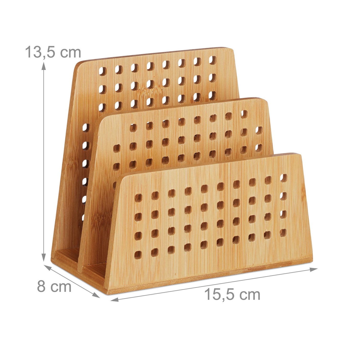 Document holder Bamboo 2 compartments
