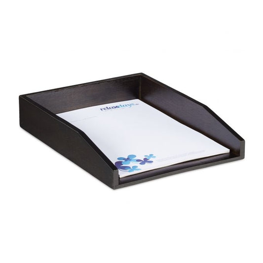 Document holder in brown bamboo