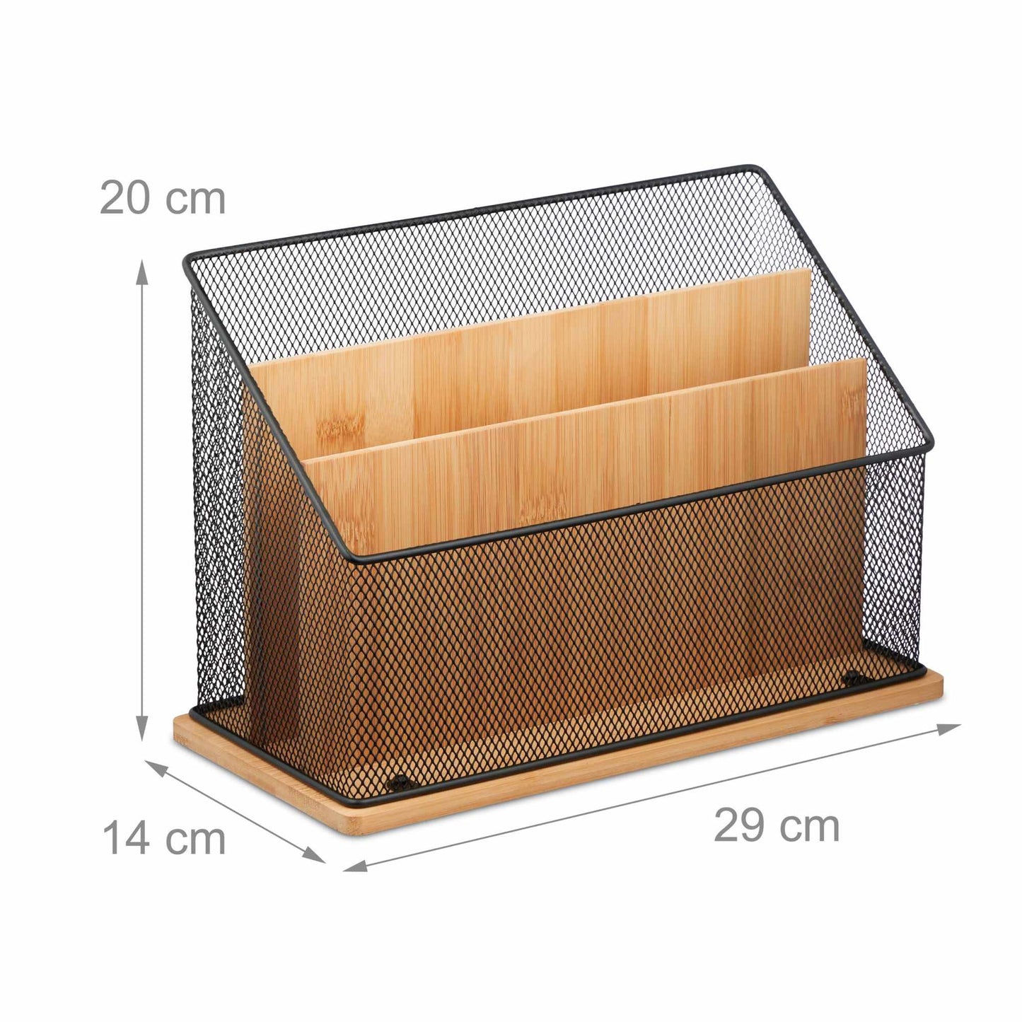 Document holder with 3 compartments