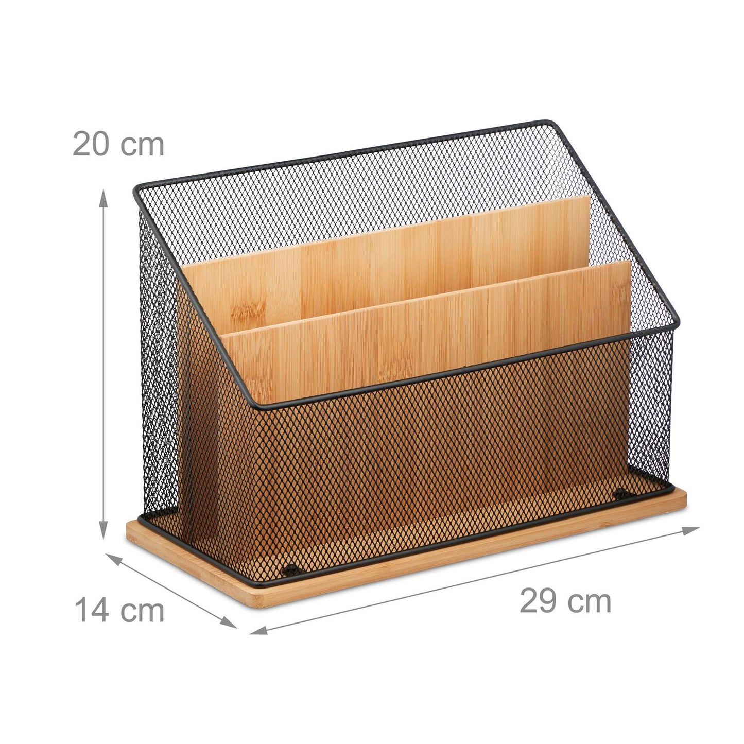 Document holder with 3 compartments