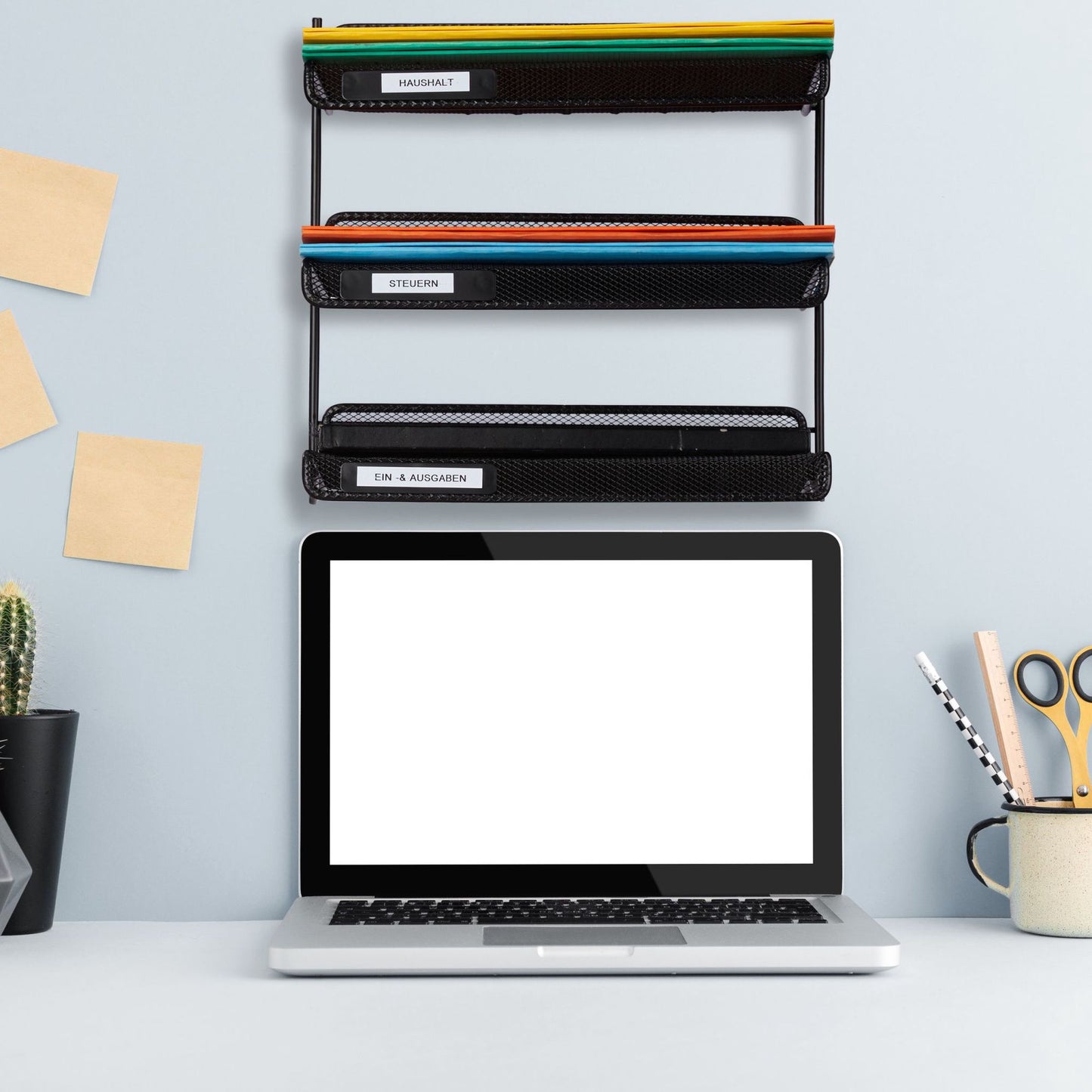 Document storage with 3 compartments