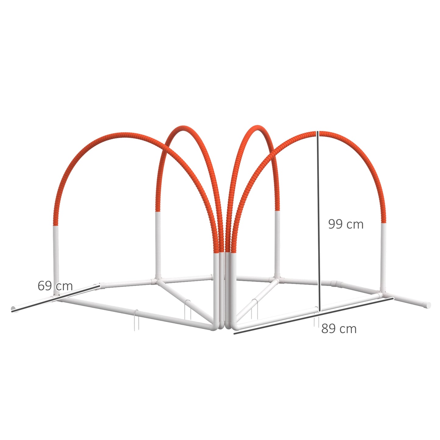 Dog Agility Set with Slalom Poles, Portable Carrying Case