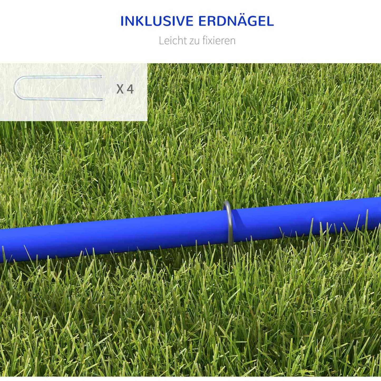 Dog Agility Set with 4 poles and bag, portable and durable