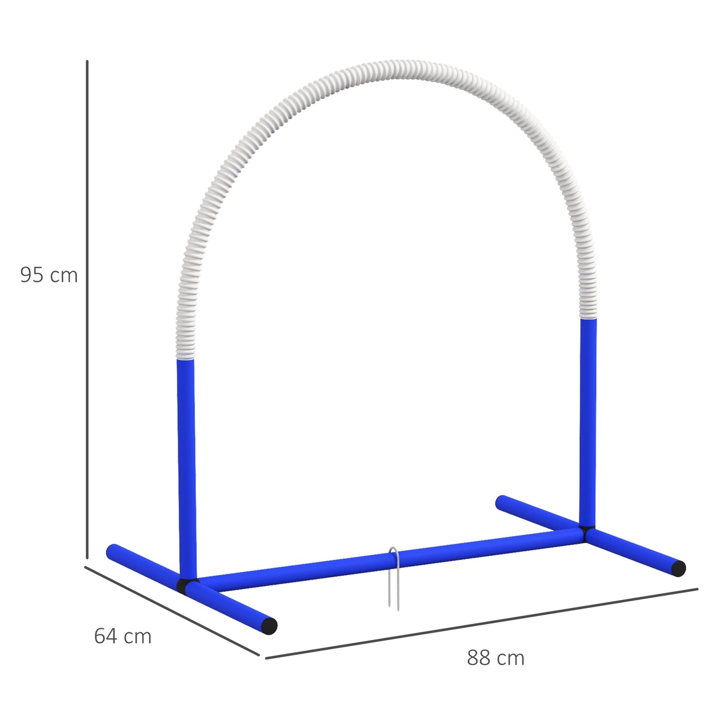 Dog Agility Set with 4 poles and bag, portable and durable
