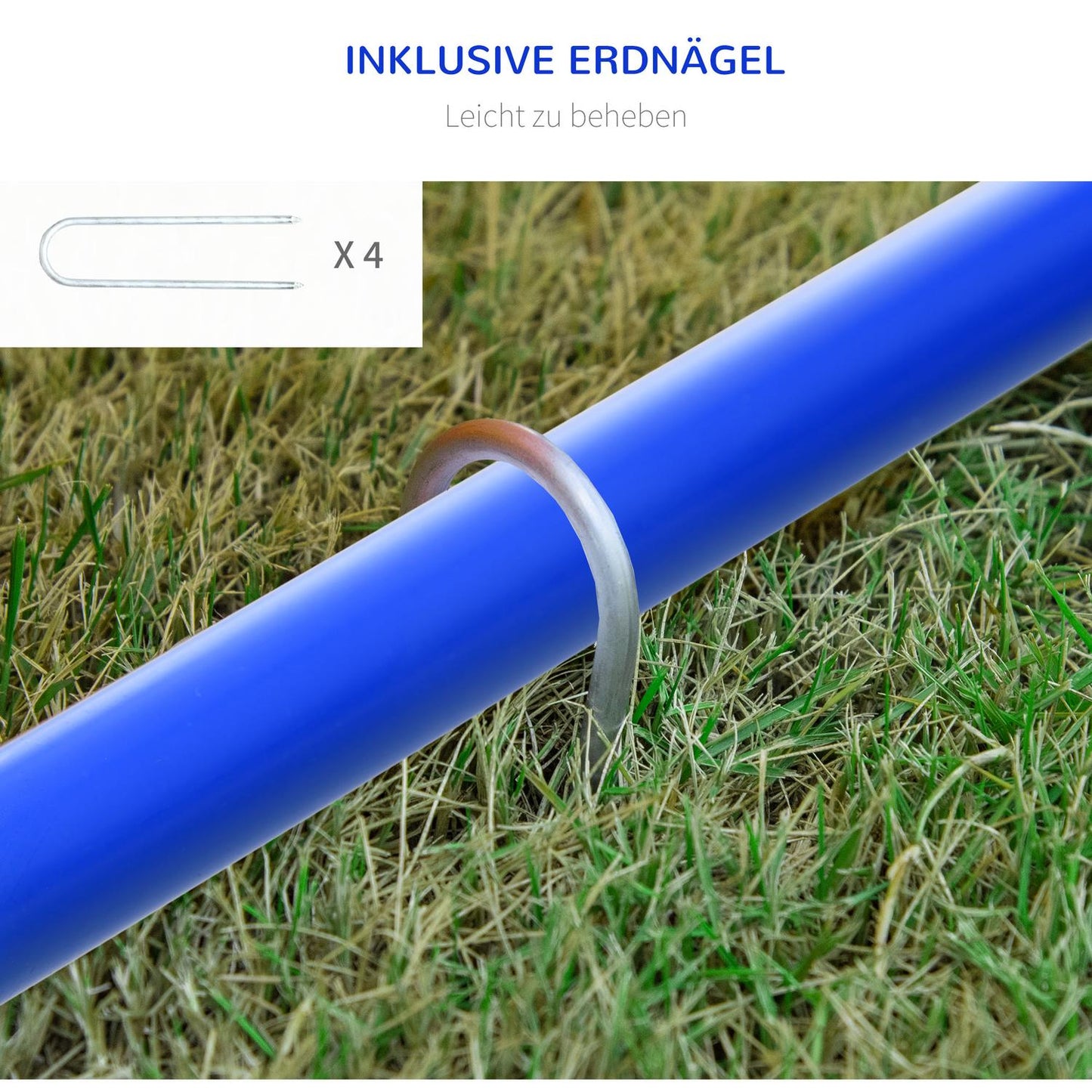 Dog Agility Training Set, 4-piece with carrying bag, blue/orange