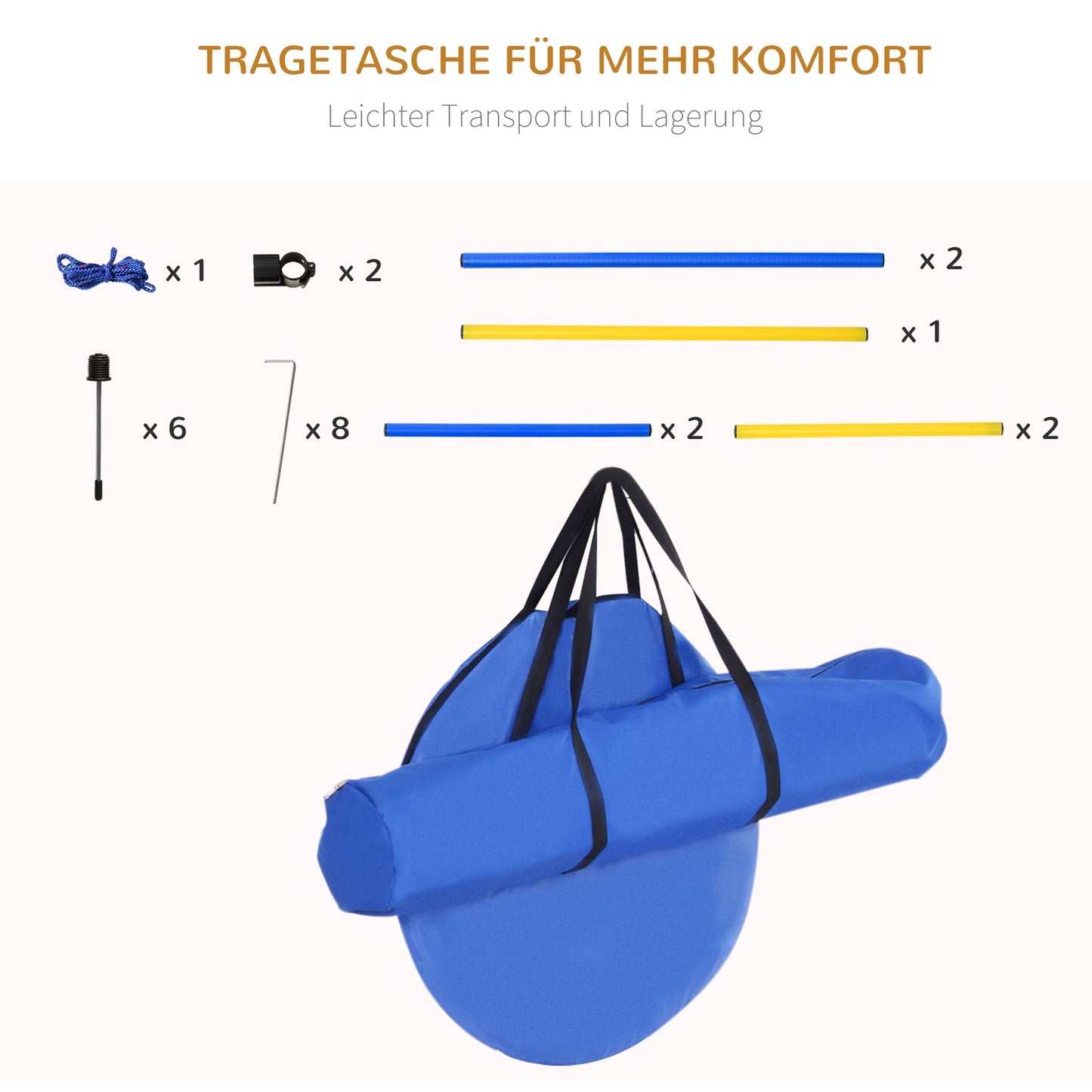Dog Agility Training Set with tunnel, poles and obstacles