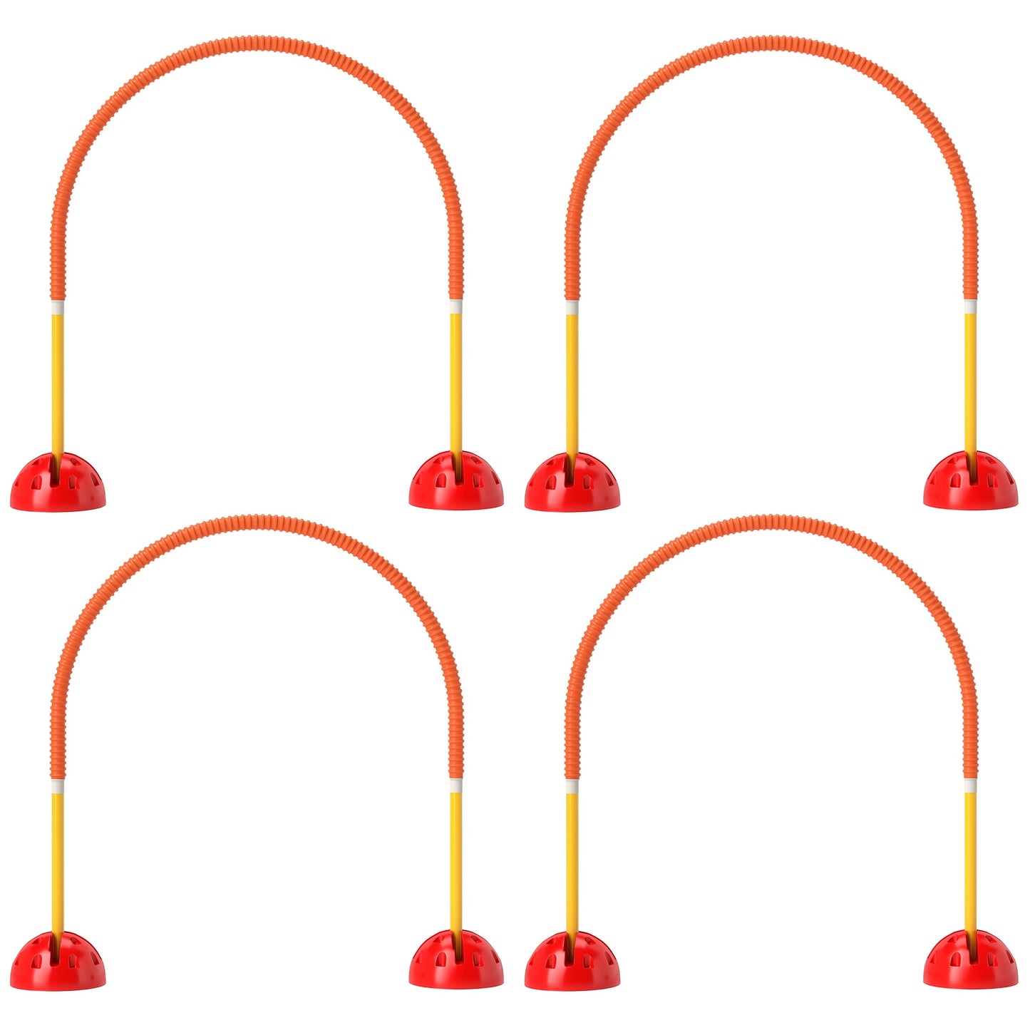 Dog Agility Training Set with 4 Adjustable Gates, Portable Bag