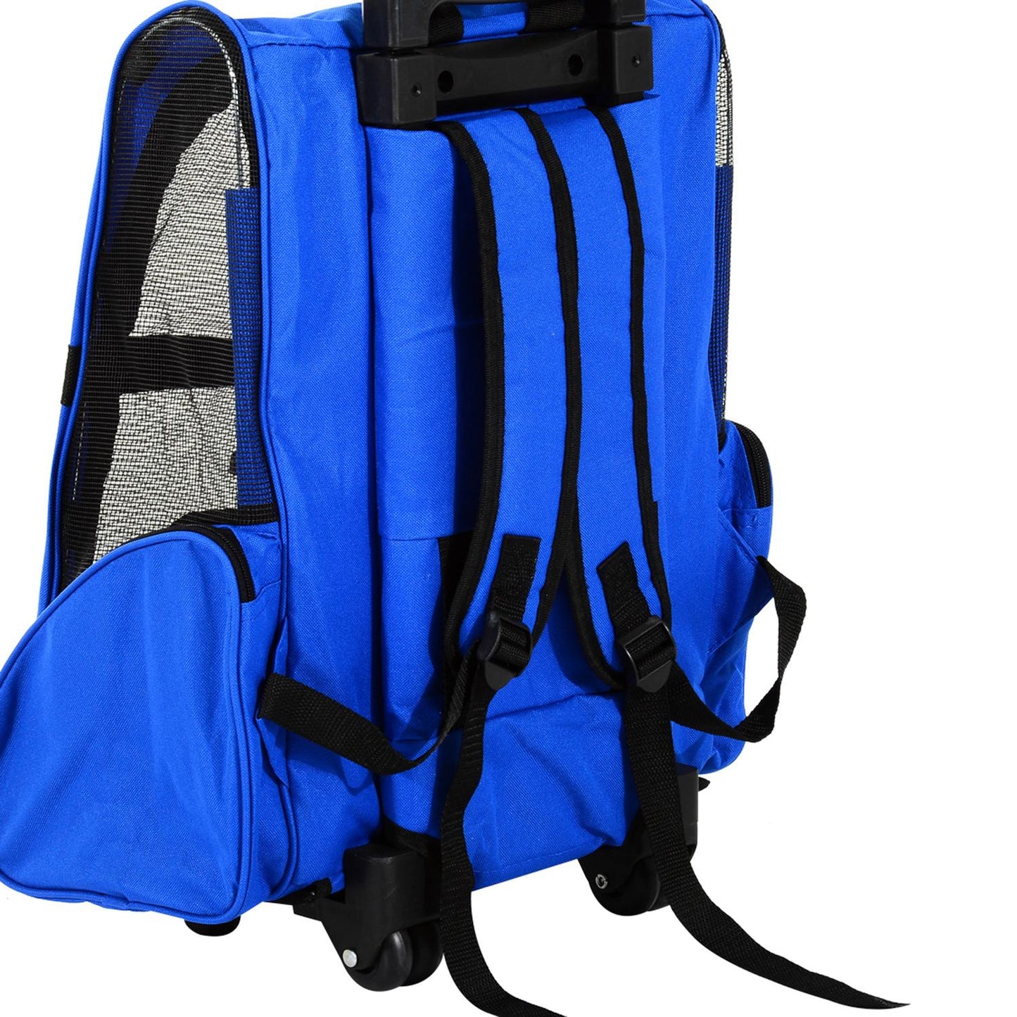 Dog carrier 2-in-1, breathable Oxford fabric, blue