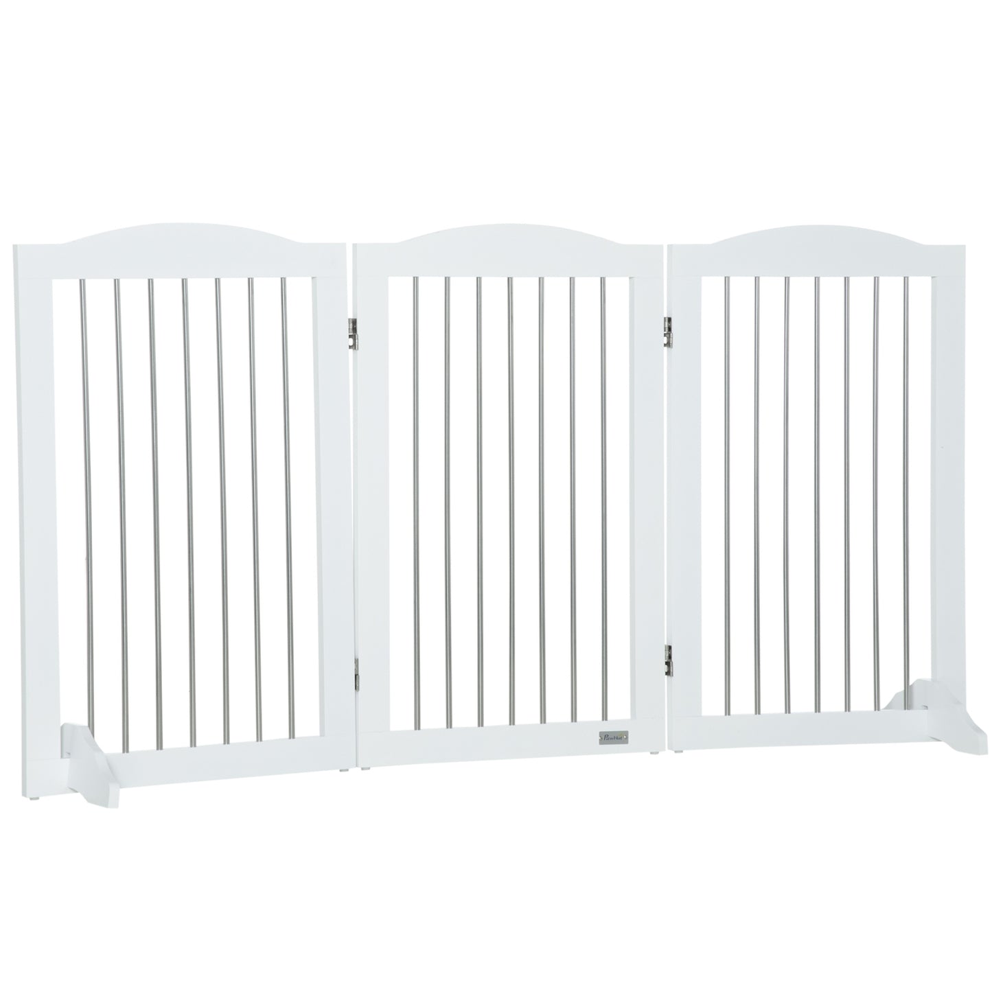 Folding dog gate, 3 panels, 154x30x80 cm Safety barrier