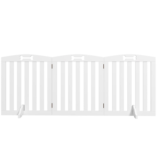 Folding dog gate - 3-part, 155x61 cm, Freestanding