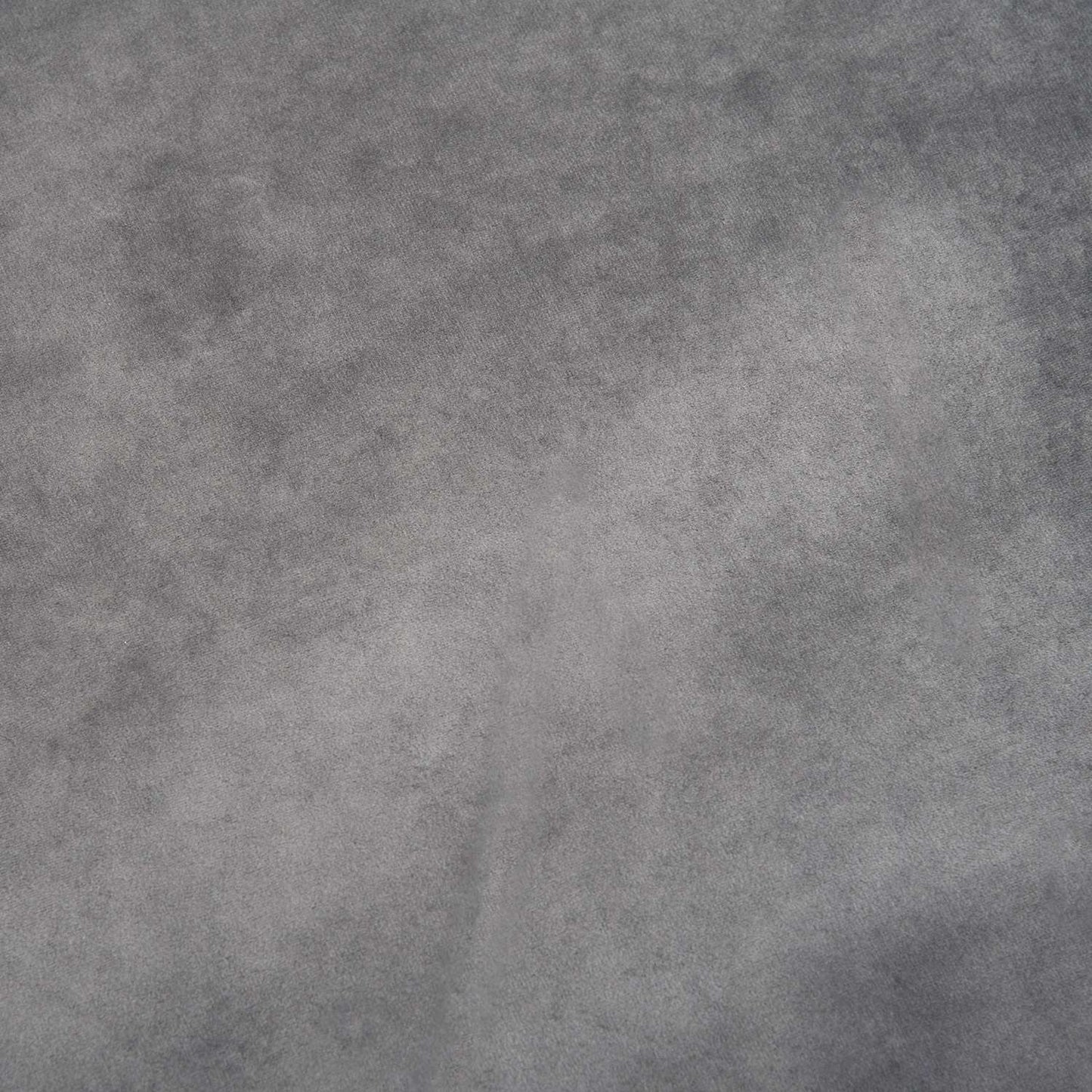 Round dog bed - velvet smooth polyester, removable cover, gray