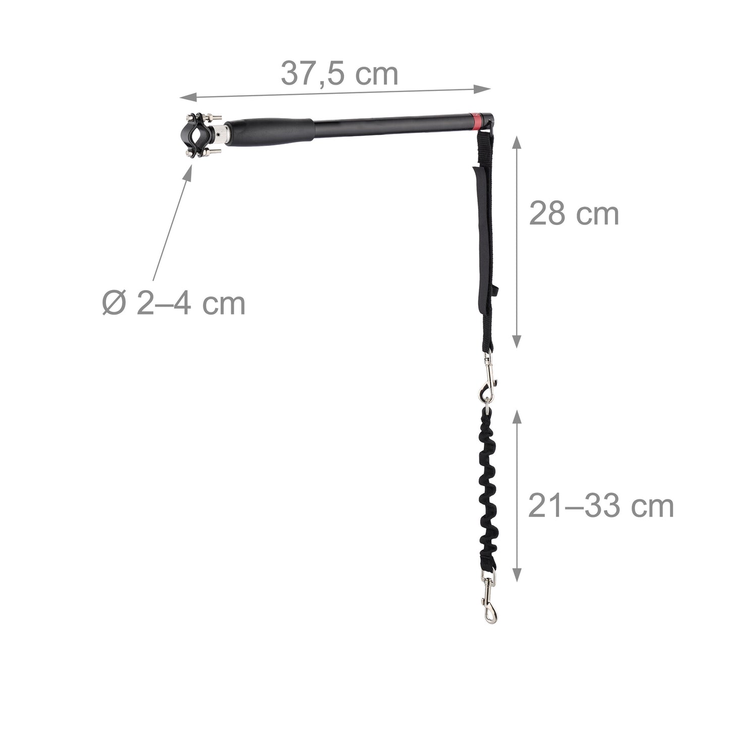 Dog Bike Leash with Spacer – Flexible, Easy Install