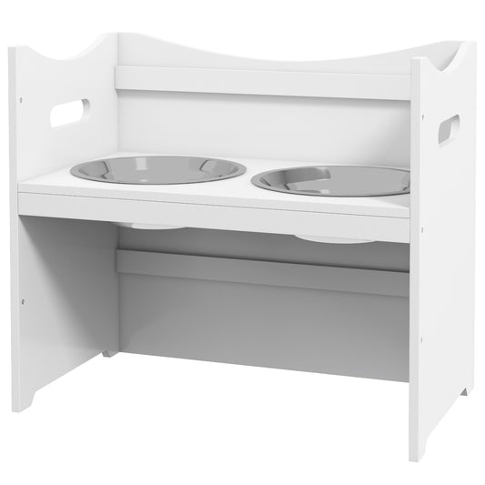 Adjustable dog feeding station - 2L bowl in stainless steel