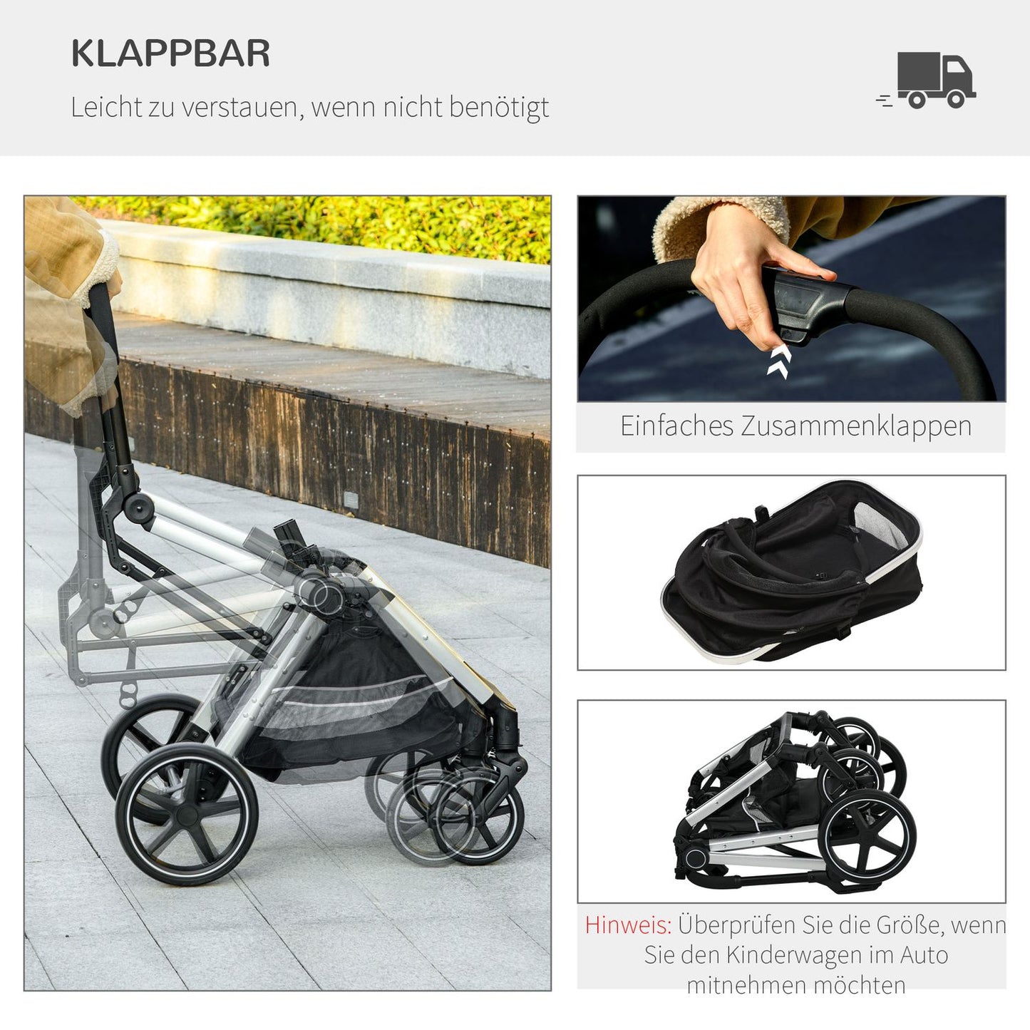 Pet stroller dog/cat stroller, safety leash, rain cover
