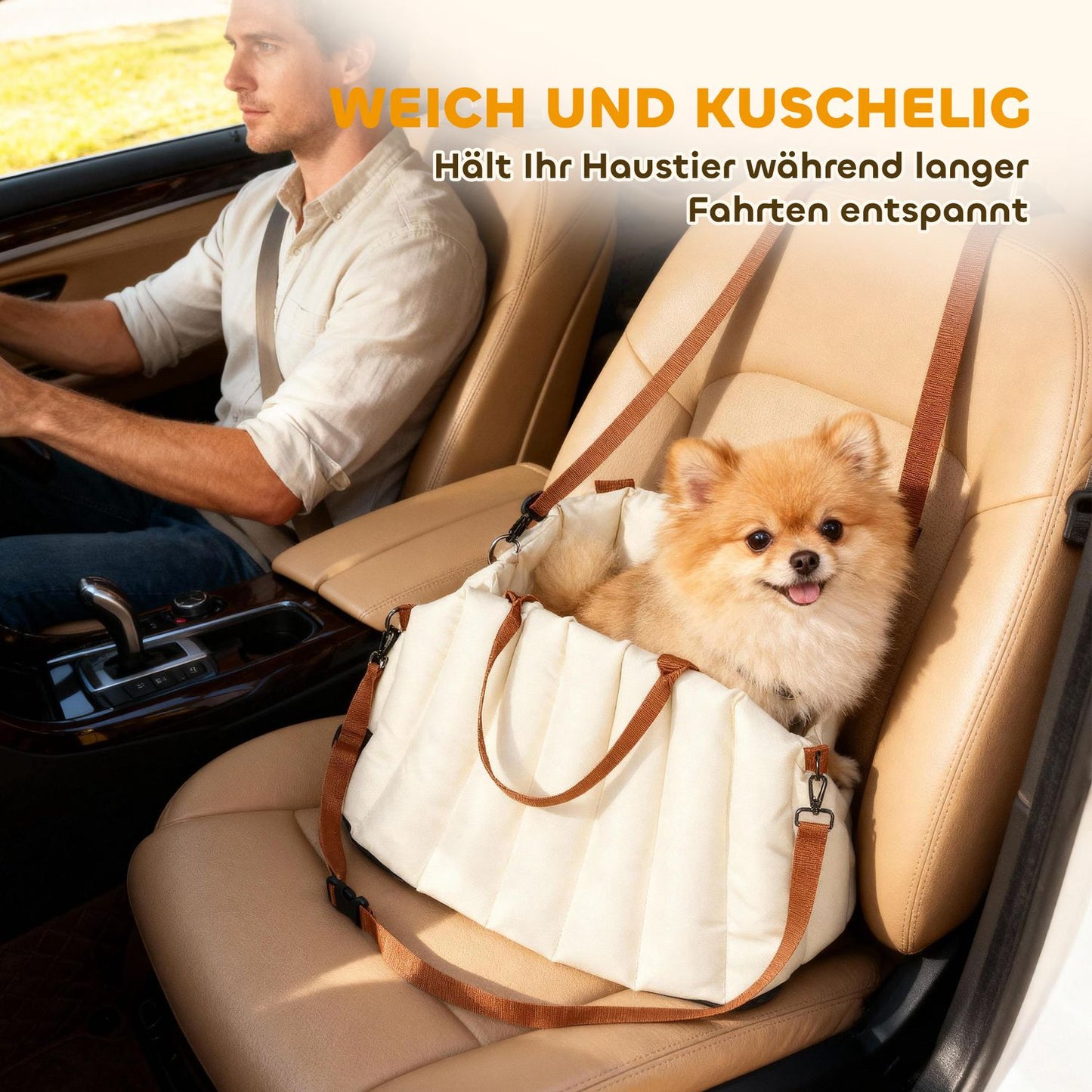 Dog Car Seat & Carrier, Oxford Fabric, For Pets <5kg