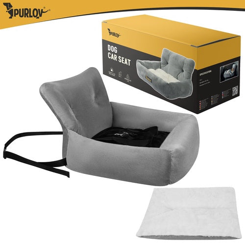 Dog Car Seat, Waterproof, L Size, 53x42x30cm, Gray