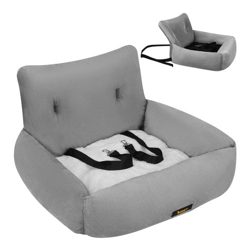 Dog Car Seat, Waterproof, L Size, 53x42x30cm, Gray