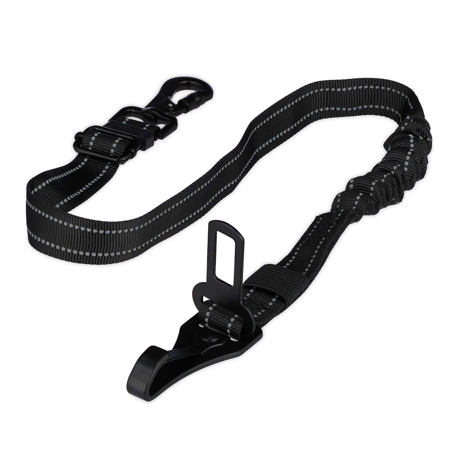 Dog Car Seatbelt with Shock Absorber, Adjustable Length