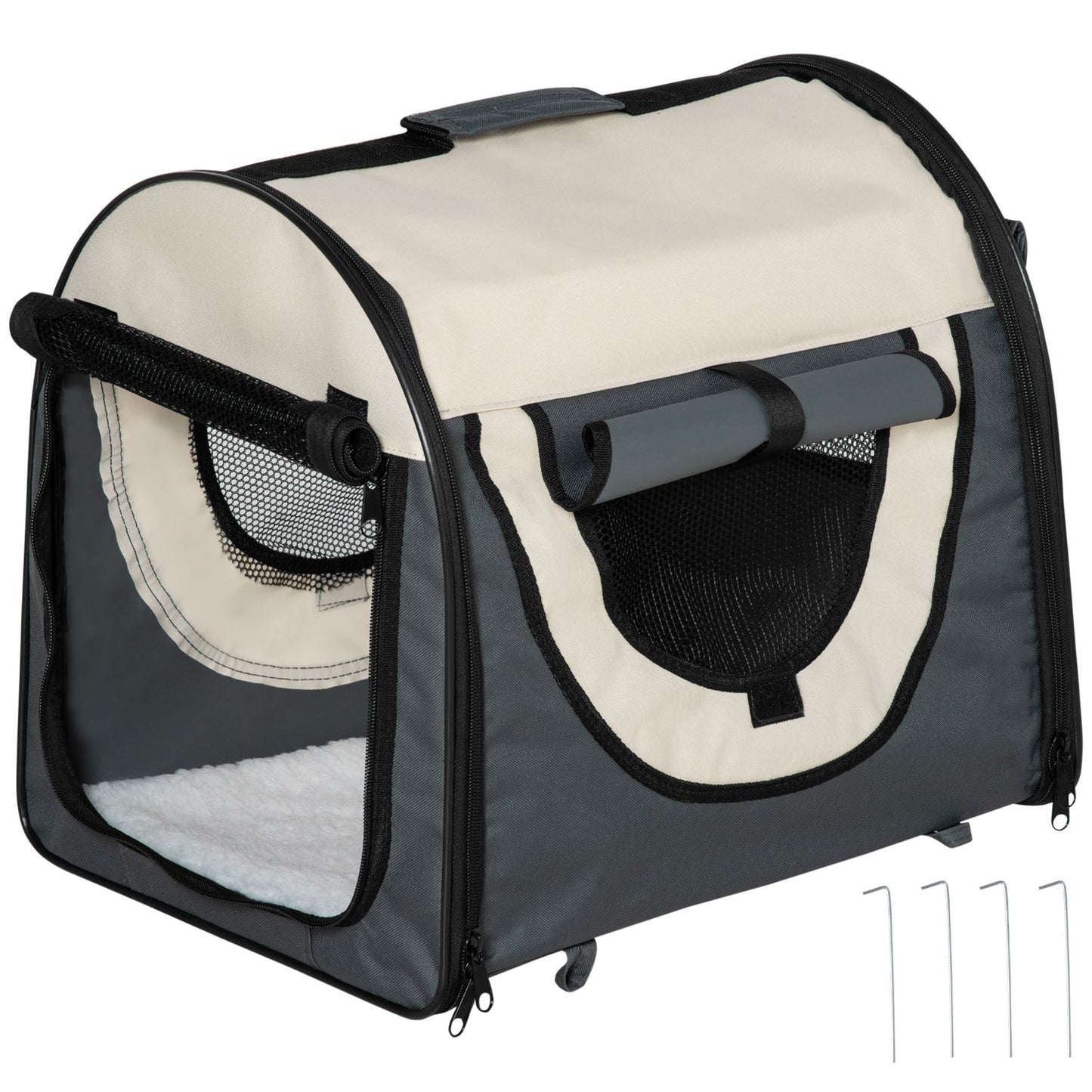 Dog box, foldable transport box with cushion, waterproof