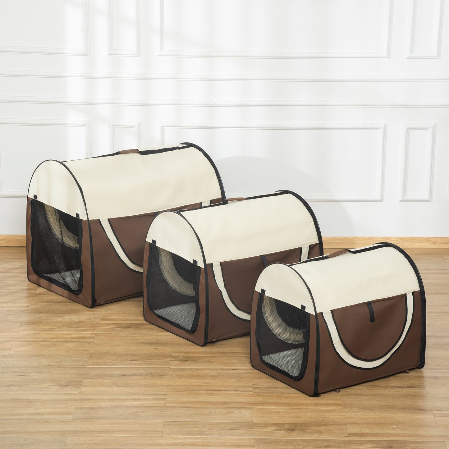 Collapsible dog box, waterproof with cushion, 97x71x76 cm
