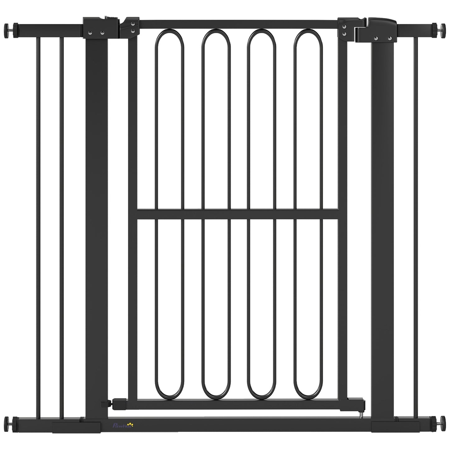 Dog Gate, 76-104 cm, No-Drill Stair Barrier