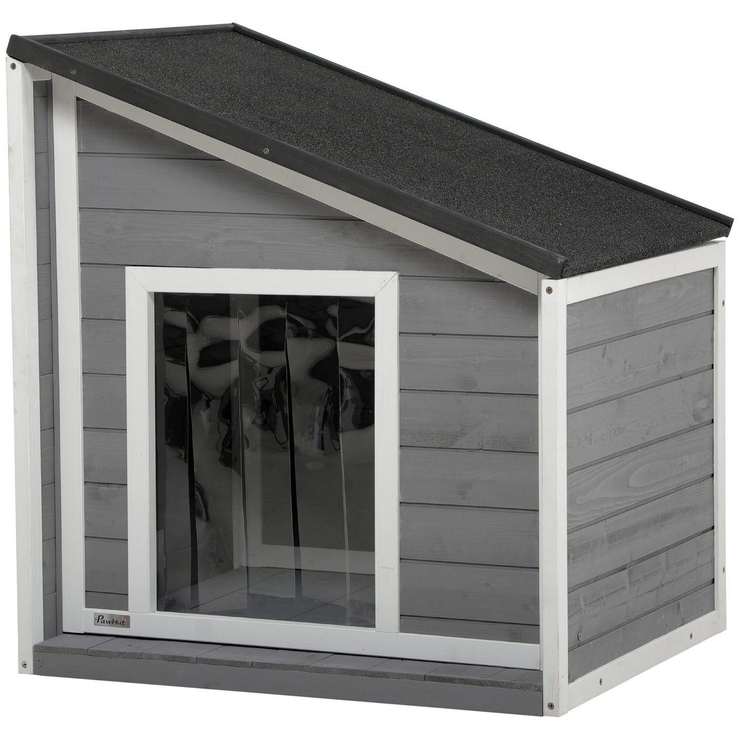Weatherproof Spruce Wood Dog house with asphalt roof, 77 cm