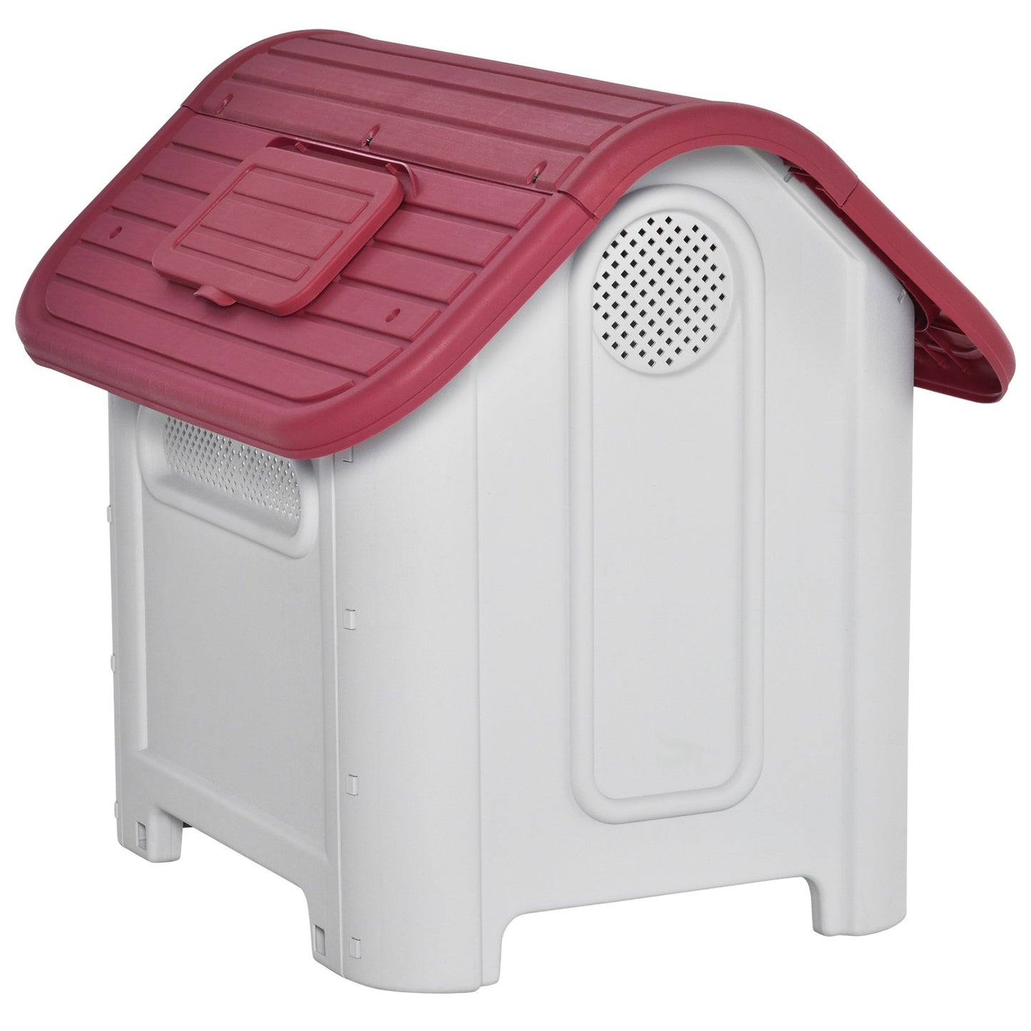 Outdoor dog kennel with roof, waterproof, air circulation