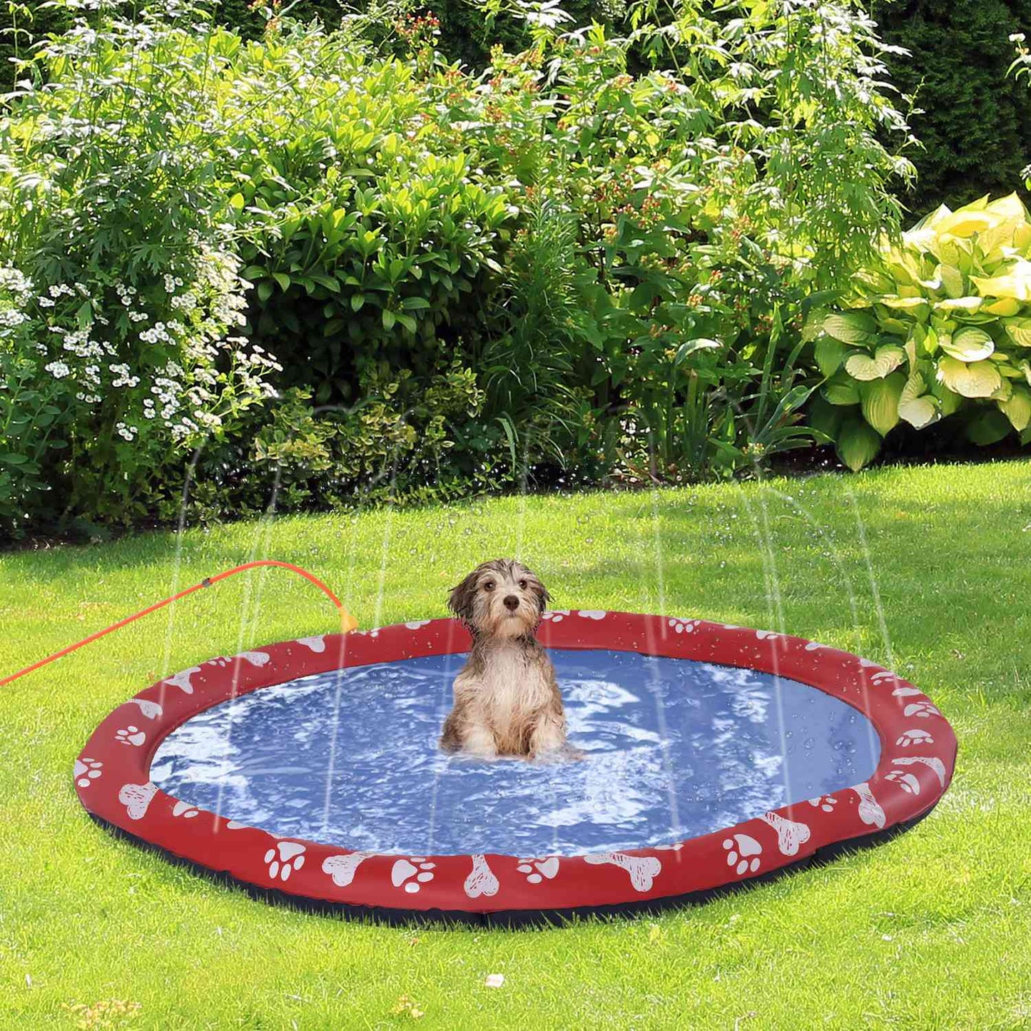 Paddling mat for dog pool, 150 cm - Non-slip water play mat