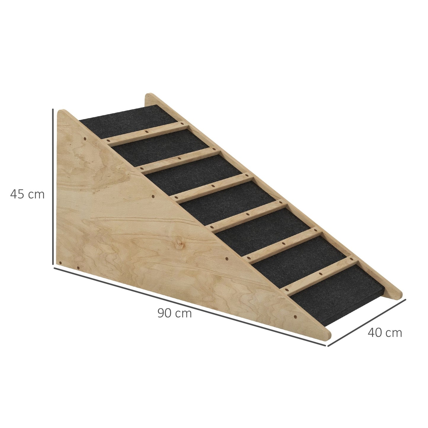 Non-slip dog ramp for the car boot, supports up to 20 kg