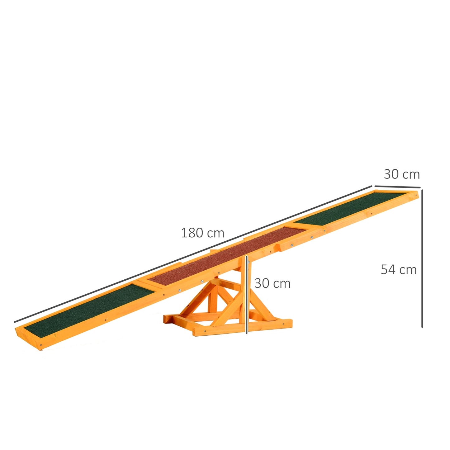 Dog Agility Rocker Toy - 180 x 30 x 30 cm, Outdoor training
