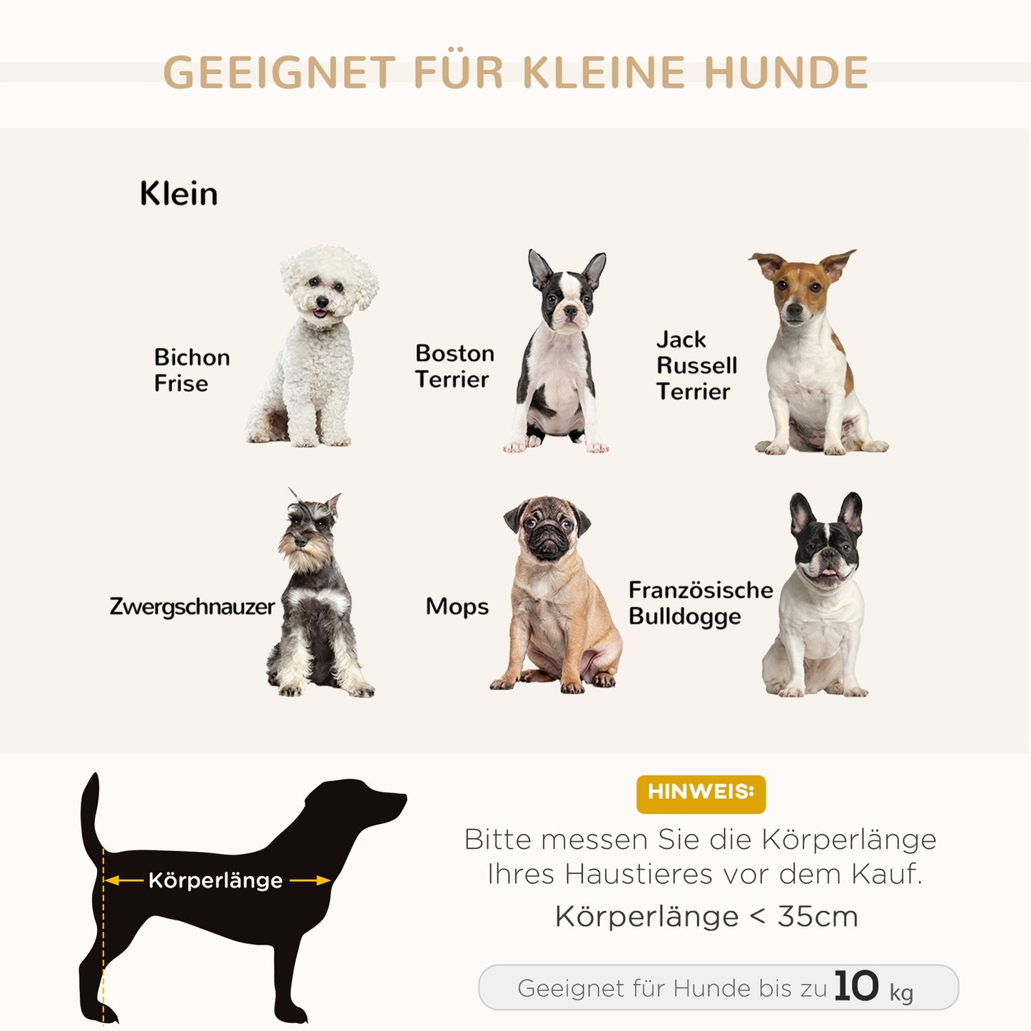 Plush dog bed sofa - natural wood, light blue, 76x45cm
