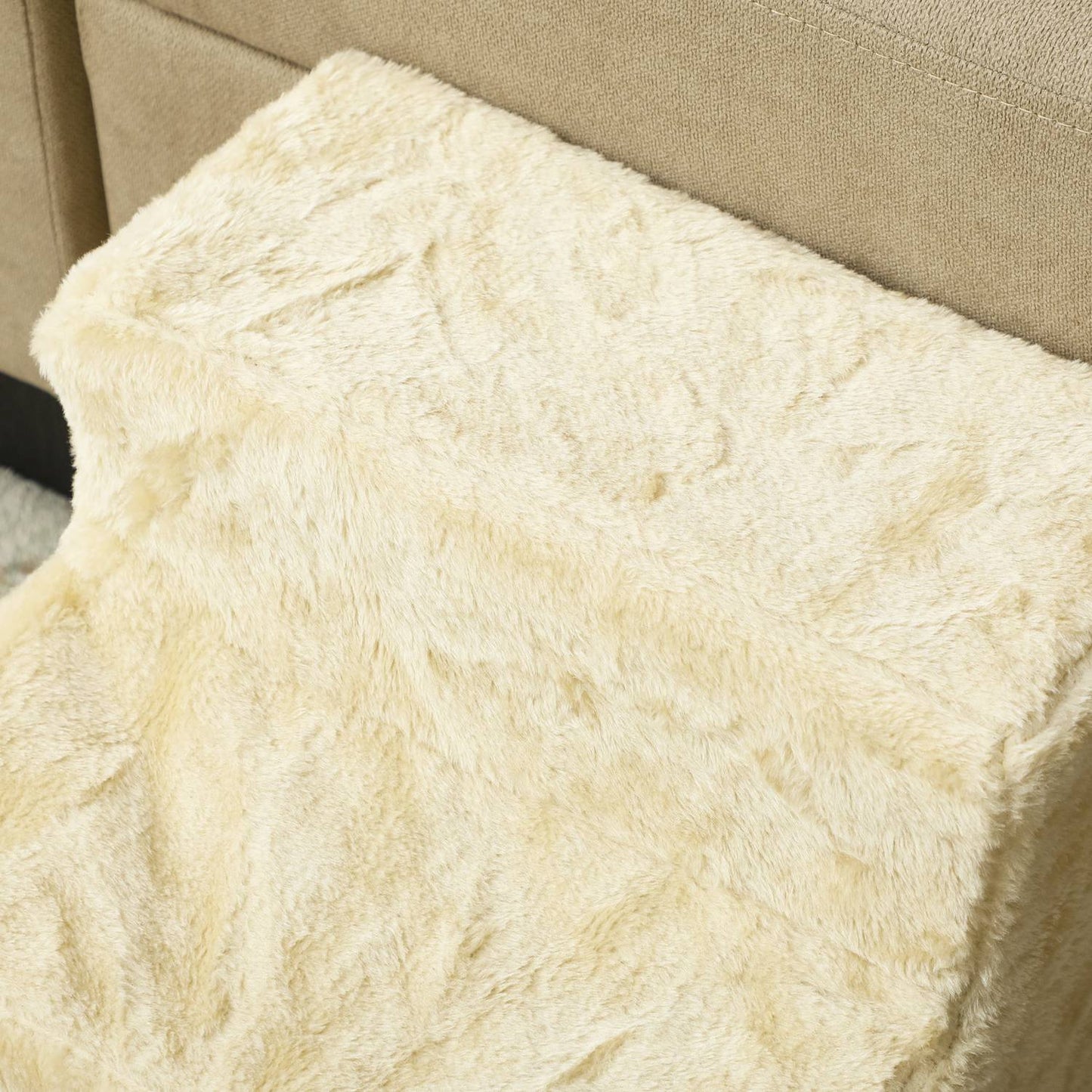 Pet stairs 3 steps, 35 cm, plush, for cats/dogs up to 4.5 kg