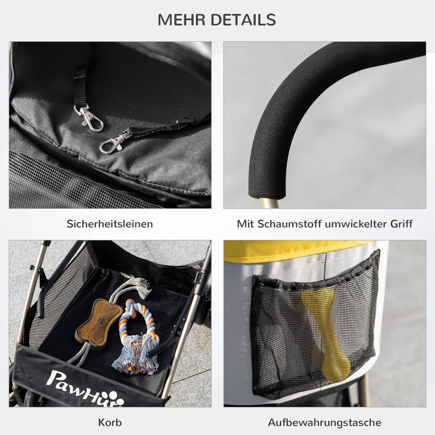 Collapsible dog carriage and carrier with cushion, mesh window
