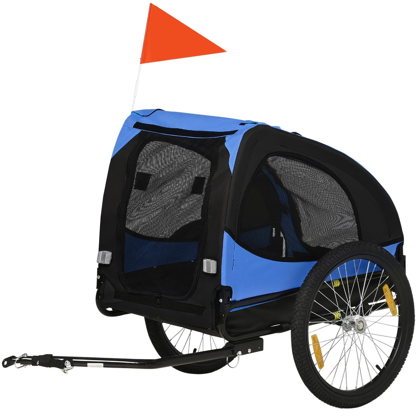 Dog bike trailer - foldable, waterproof, quick release