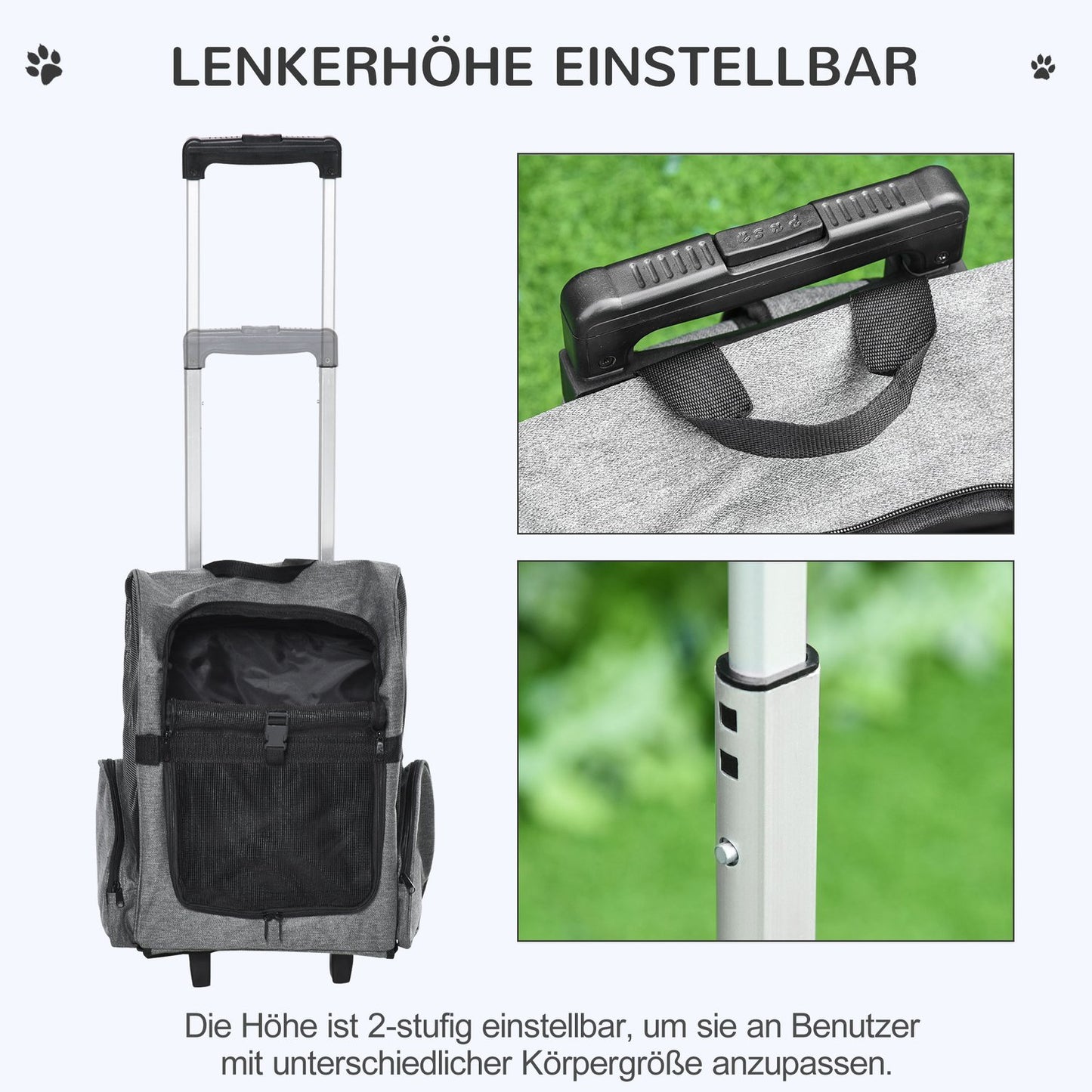 Pet backpack and carrier 2-in-1, breathable fabric, door and window