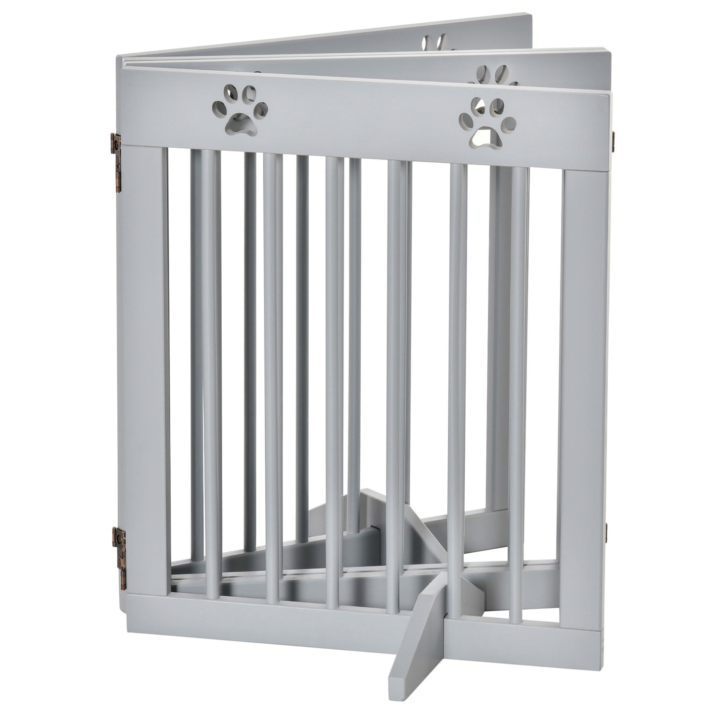 Dog barrier, folding wooden protective gate, 204 x 61 cm