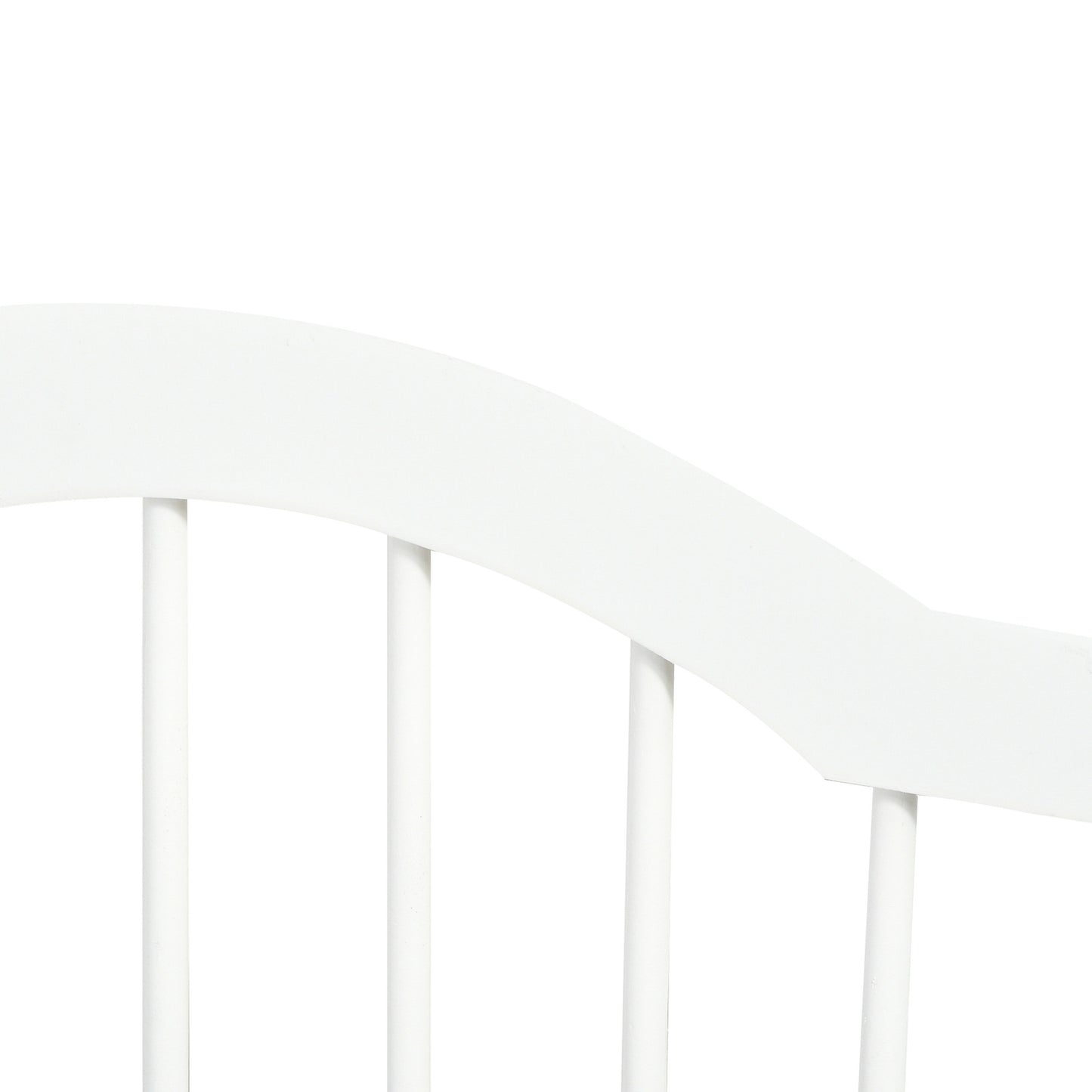 Dog Gate Barrier, Stable 3-Panel MDF, Foldable, White