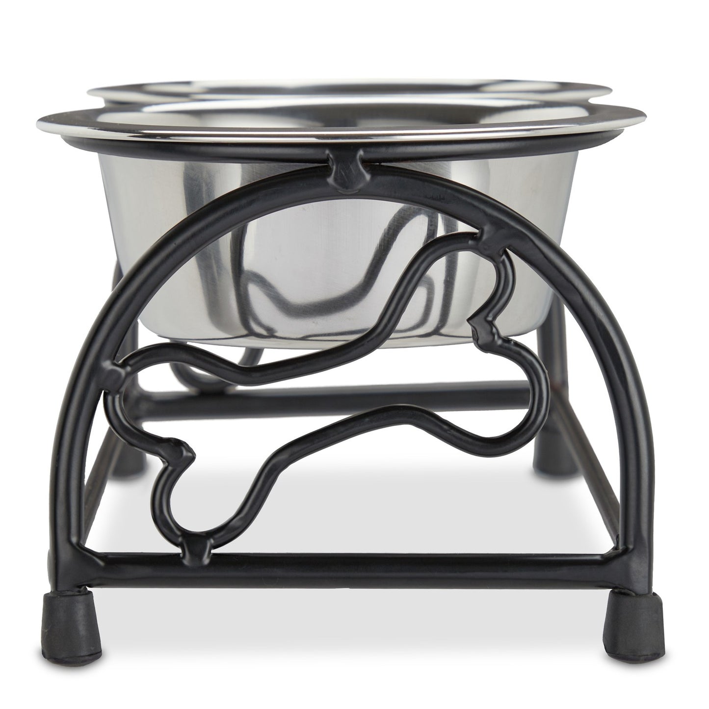 Dog bowl set with holder