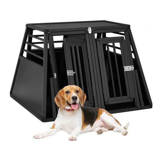 <p>Large dog cage for car transport ensures safe, comfortable travel for your pet. Its robust aluminum build and removable partition allow for flexible use, fitting perfectly in most car boots.</p>

<ul>
<li>Ensure safety with robust aluminum construction