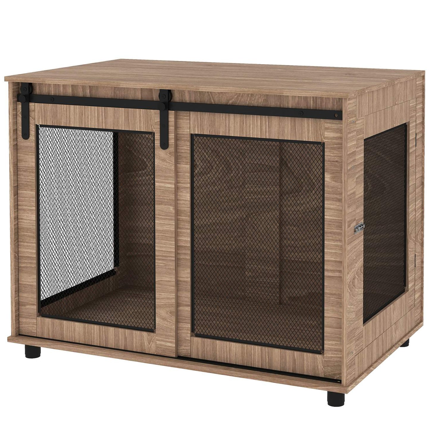 Dog cage furniture, large steel, 2-door side table 98x60x78 cm