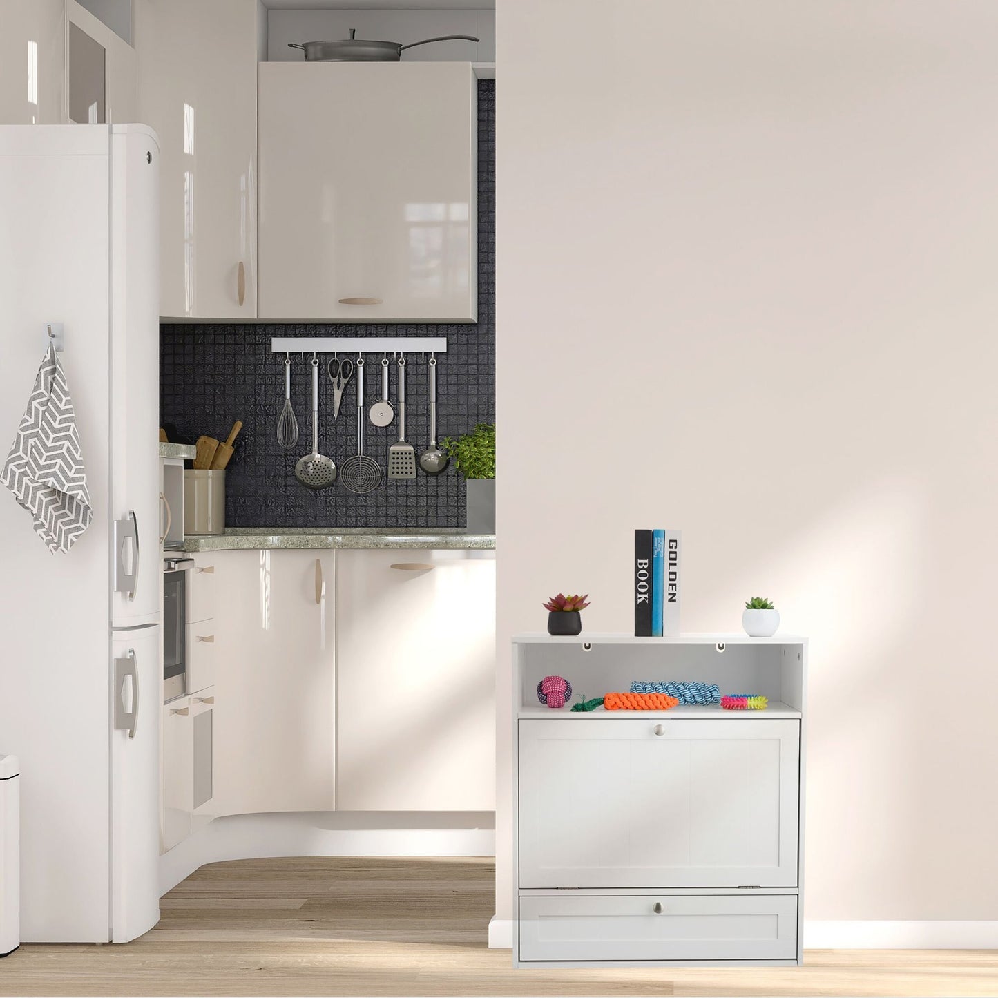 Dog food cabinet