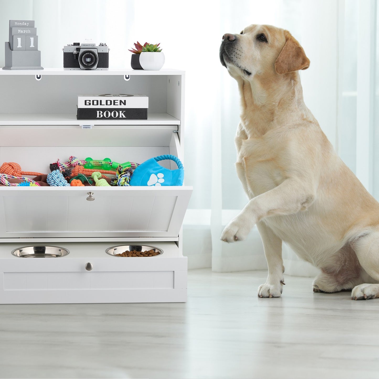 Dog food cabinet