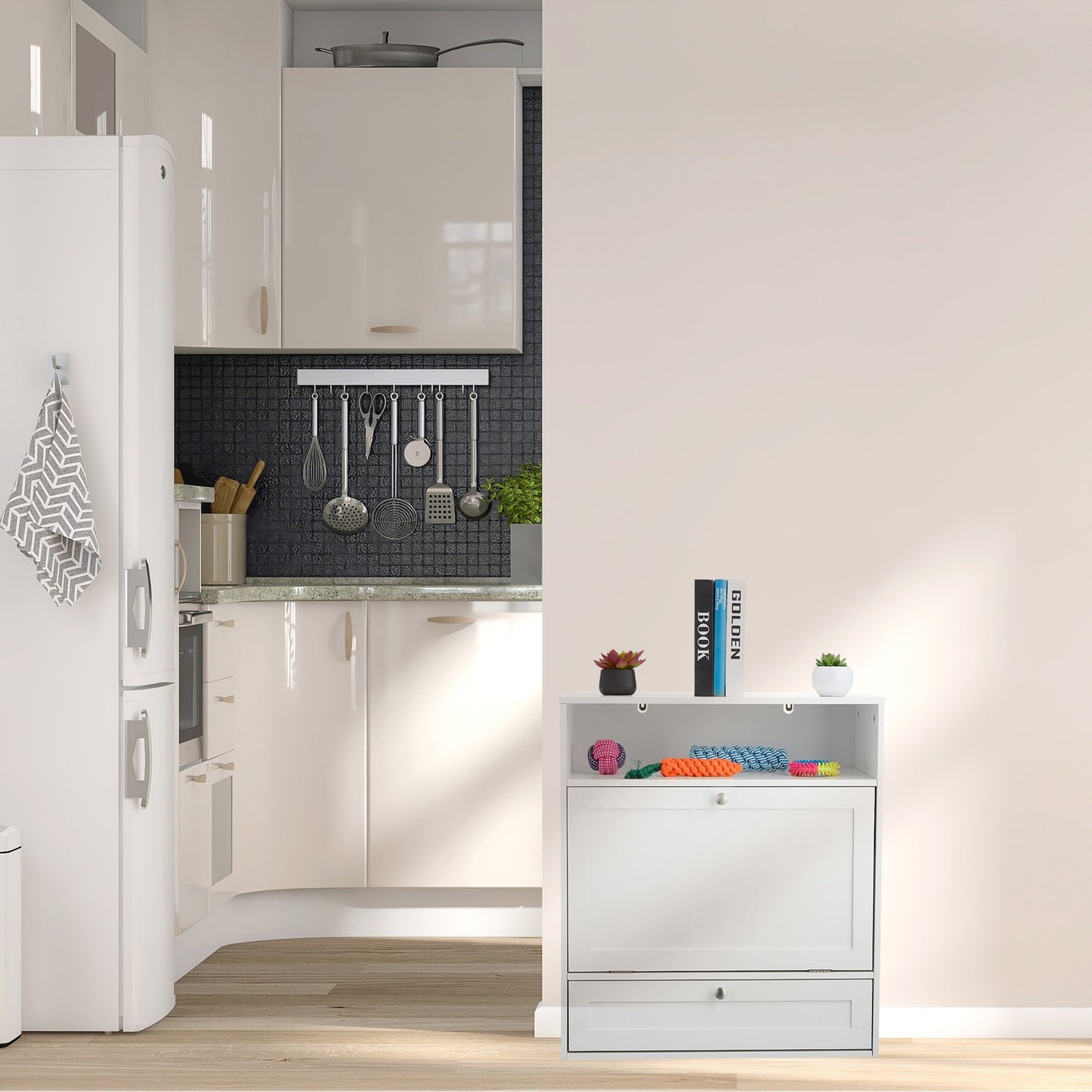 Dog food cabinet