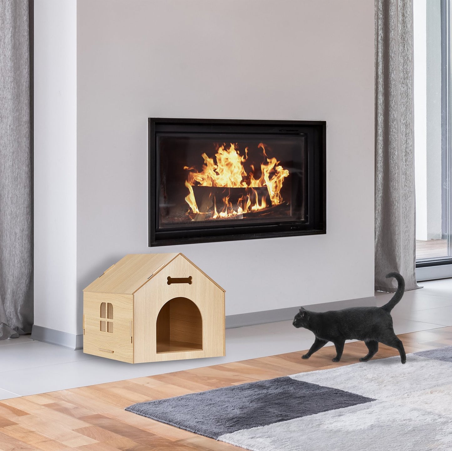 Dog house for indoor use to build yourself